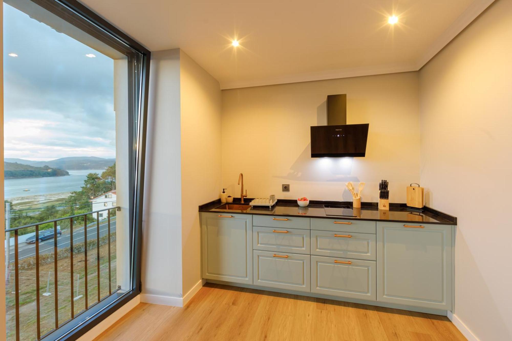 Villa Rosa Apartamentos En Casa Rural Con Vistas Panoramicas A La Ria Noia Zewnętrze zdjęcie