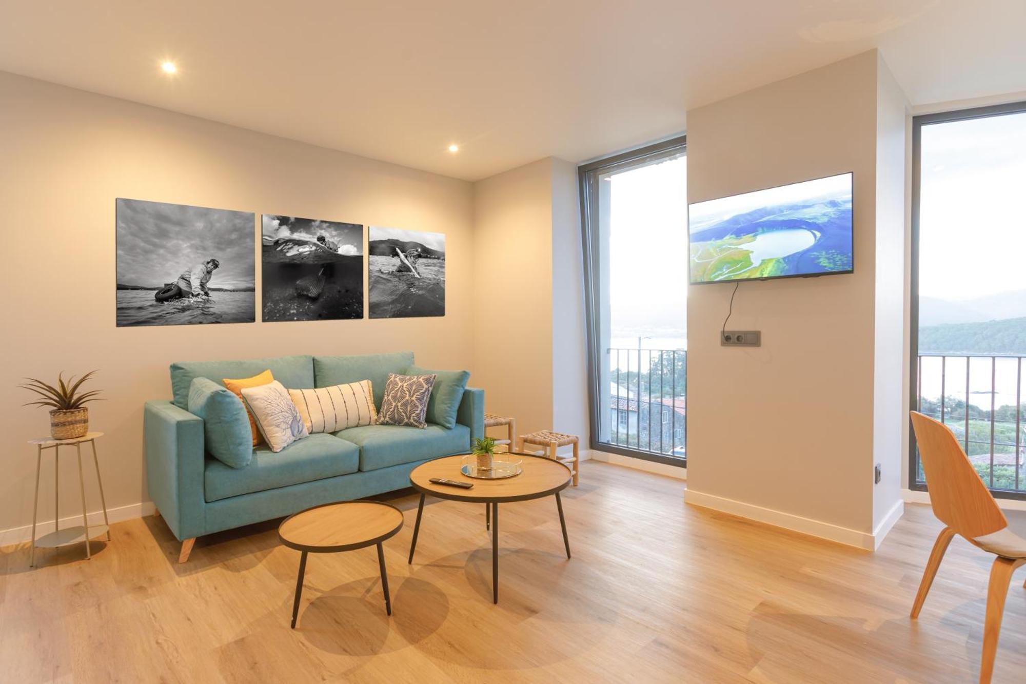 Villa Rosa Apartamentos En Casa Rural Con Vistas Panoramicas A La Ria Noia Zewnętrze zdjęcie