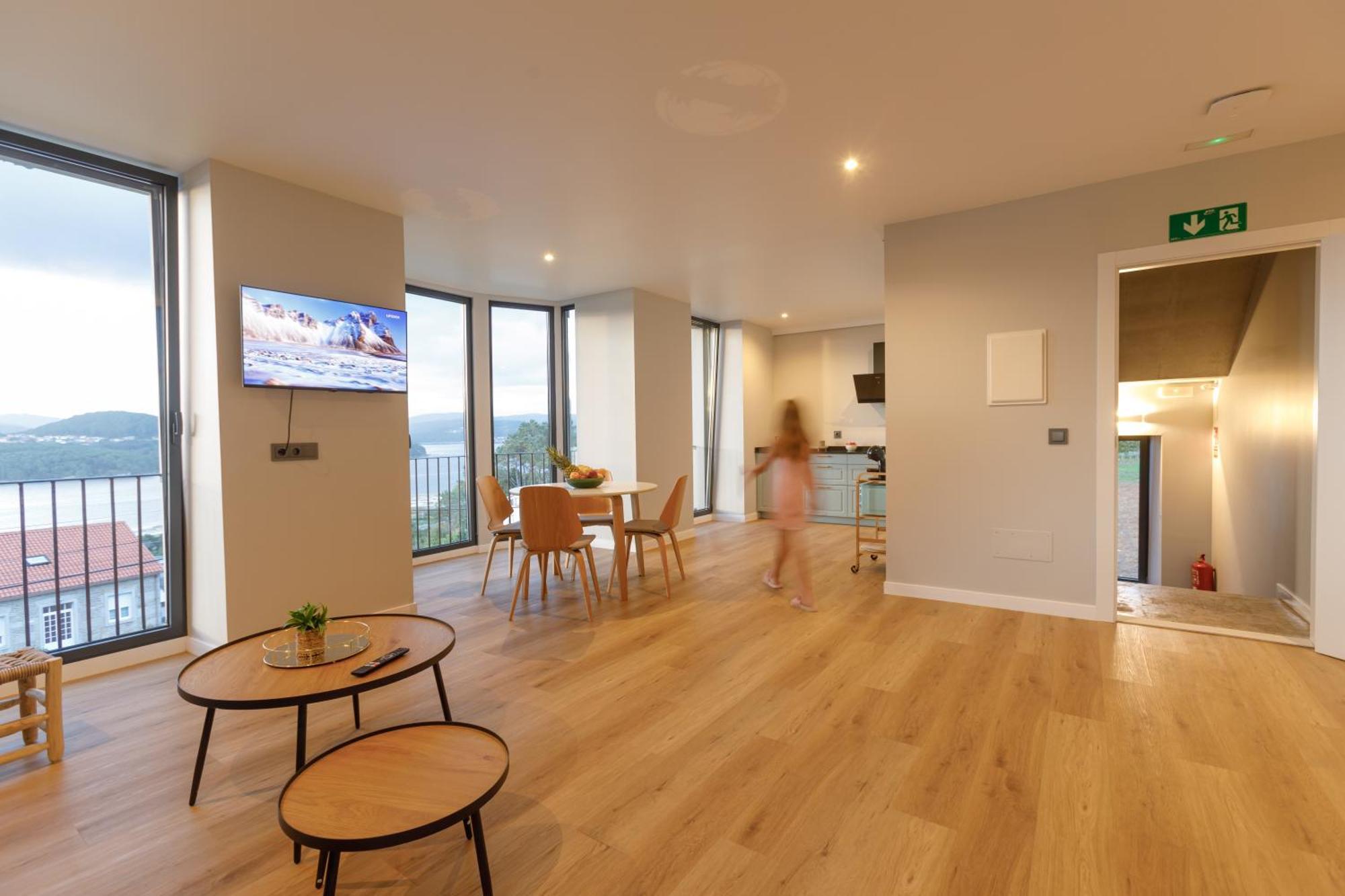Villa Rosa Apartamentos En Casa Rural Con Vistas Panoramicas A La Ria Noia Zewnętrze zdjęcie
