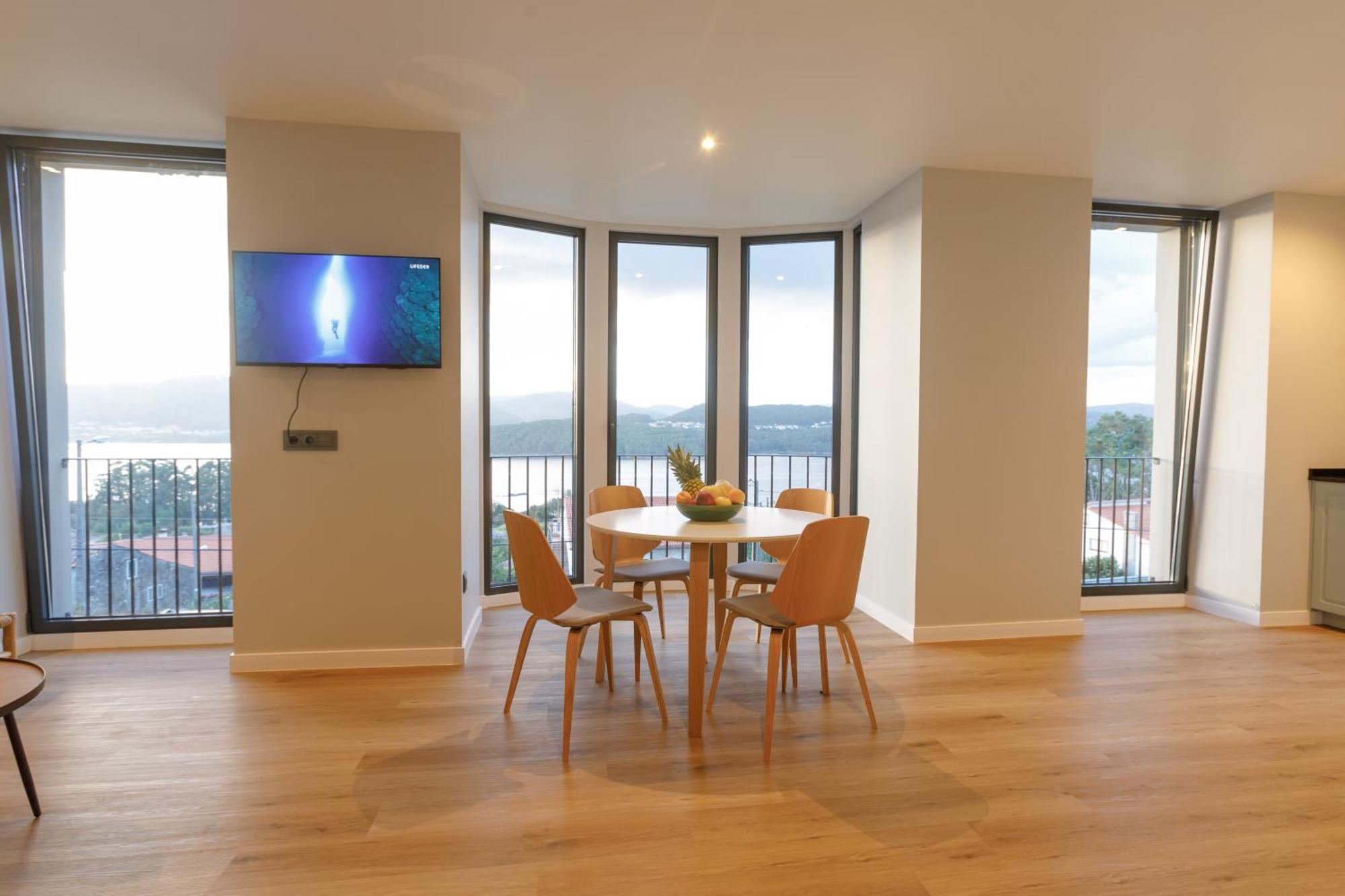 Villa Rosa Apartamentos En Casa Rural Con Vistas Panoramicas A La Ria Noia Zewnętrze zdjęcie