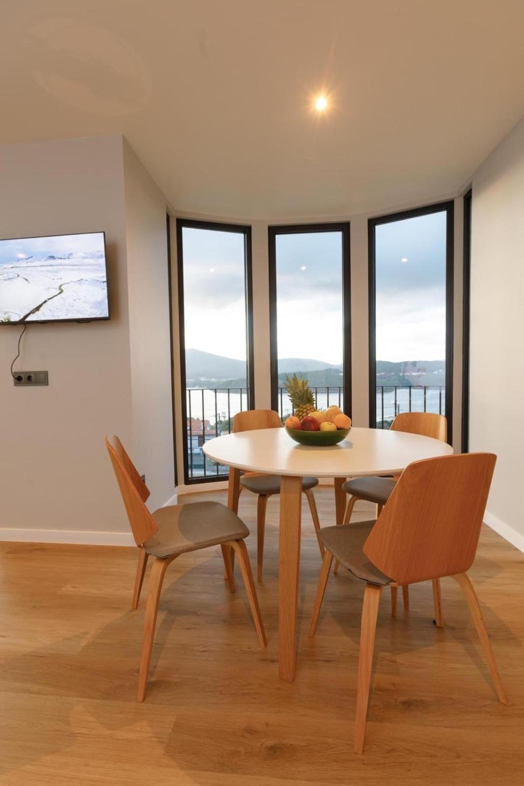 Villa Rosa Apartamentos En Casa Rural Con Vistas Panoramicas A La Ria Noia Zewnętrze zdjęcie